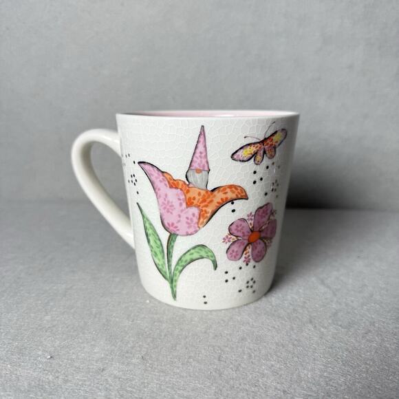 Seeds and Sunshine Floral Mosaic Pattern Coffee Mug Cup - Picture 2 of 9